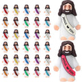 30PCS Little Jesus Figures, Mini Jesus Figurines in Bulk, Multicolor Tiny Jesus Figures, Miniature Figurines to Hide and Seek Religious Gifts for Easter Egg Stuffers (30PC)