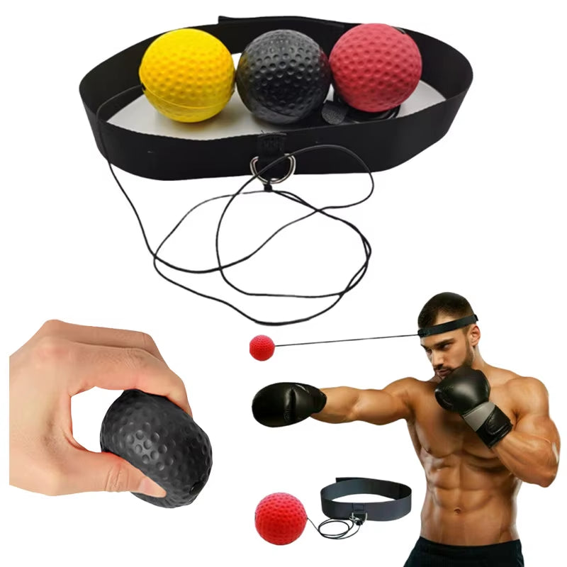 Kick Boxing Reflex Ball with Head Band Fighting Toy Speed Training Punch Ball Muay Exercise Kid Adults Equipment Sports Props