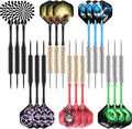 Steel Tip Darts,18Pcs Professional Metal Darts, Darts Metal Tip Set, Metal Darts for Dartboard,For Beginners and Hobbyists