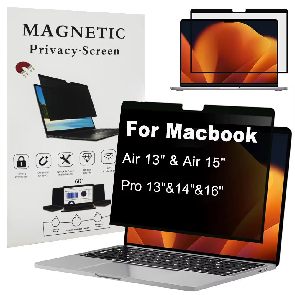 Anti Spy Privacy Screen for Macbook Monitor Privacy Screen Protector for Macbook Pro 14 M5 2025 Air 13.6 Inch M4 Screen Filter